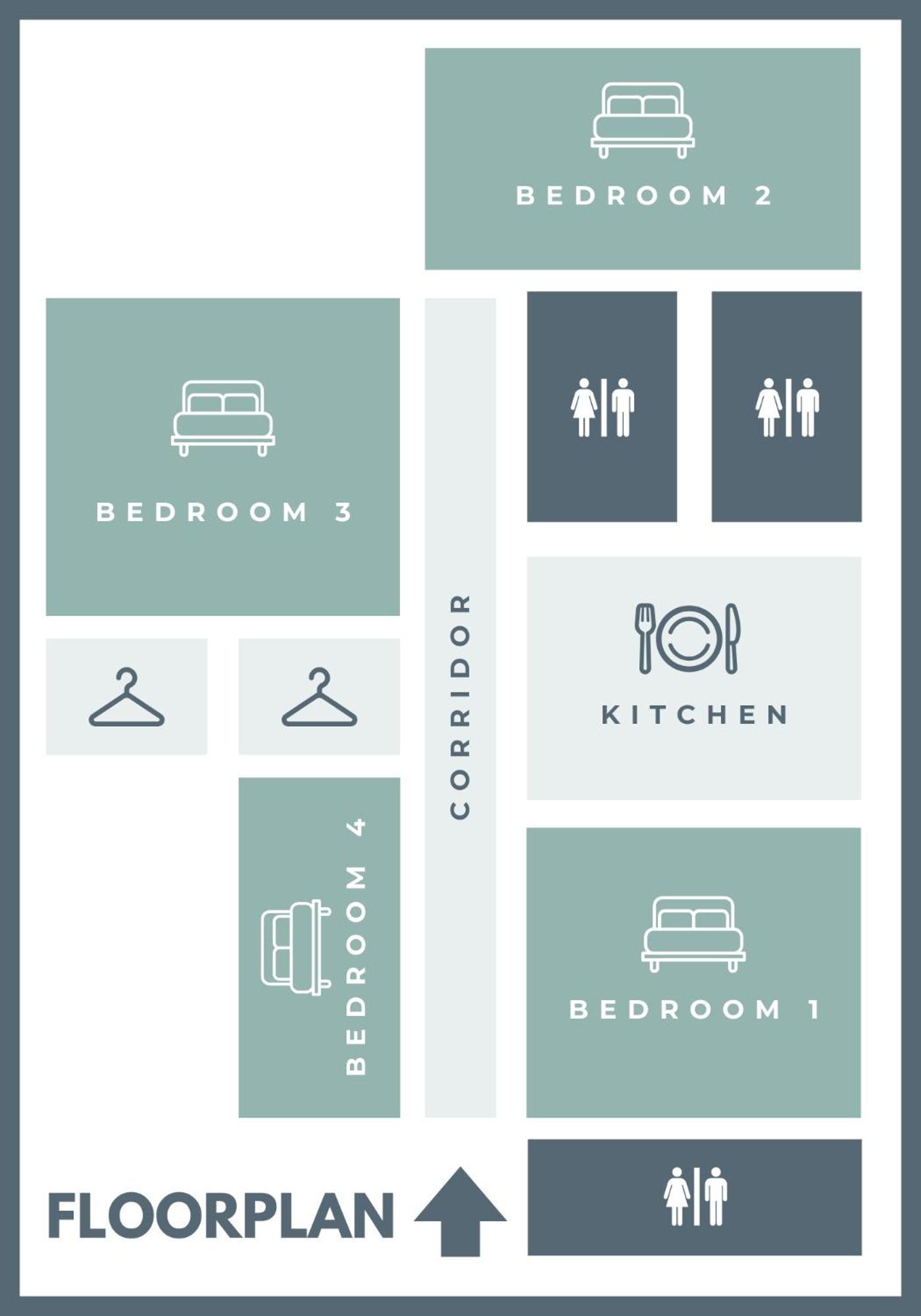 Free Parking + 4bdr + 3baths! + 5* Location Budapest